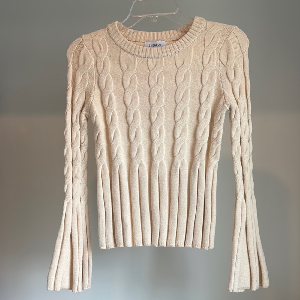 EVEREVE KNIT SWEATER WITH BELL SLEEVES